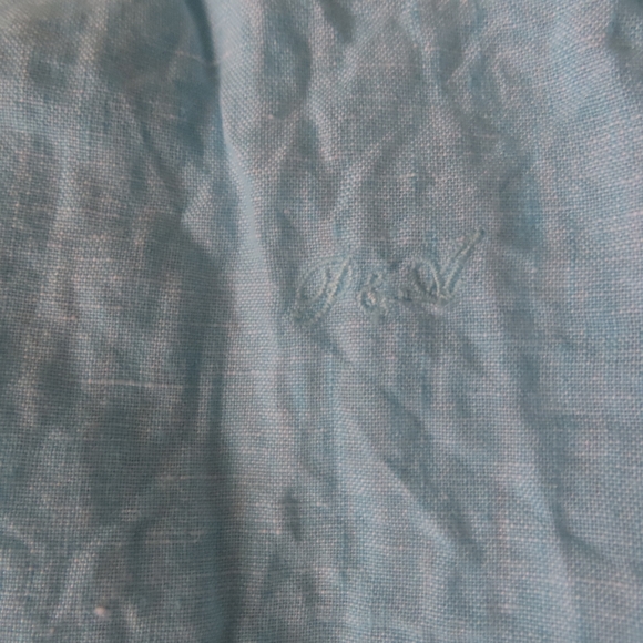 Porter and Ash Shirt Mens XL Blue 100% Linen Button Up Short Sleeve Casual - Picture 3 of 8